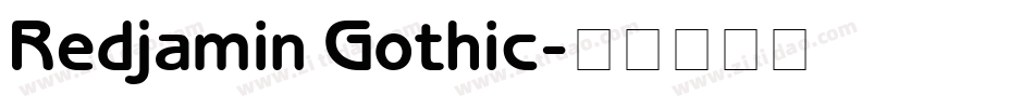 Redjamin Gothic字体转换